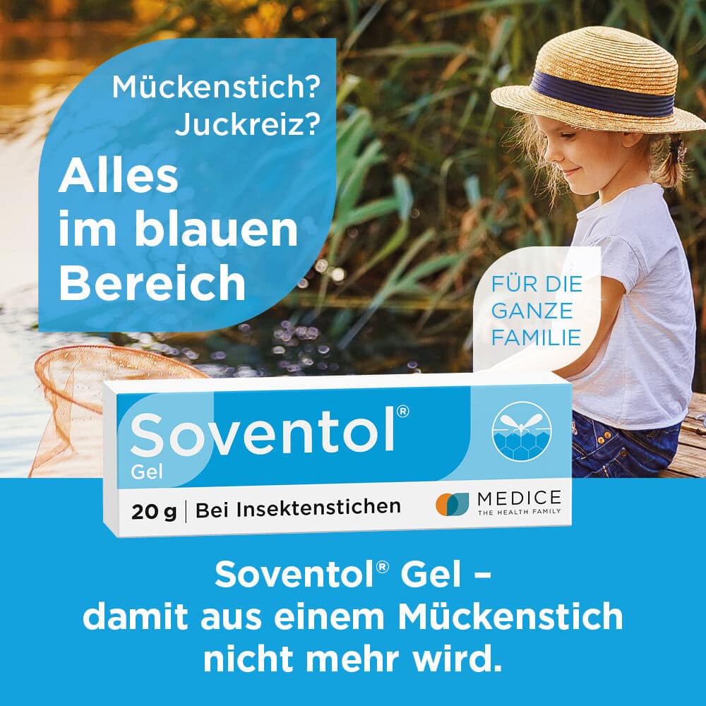Soventol Gel bei Insektenstichen & Juckreiz auf der Haut 20 g Gel