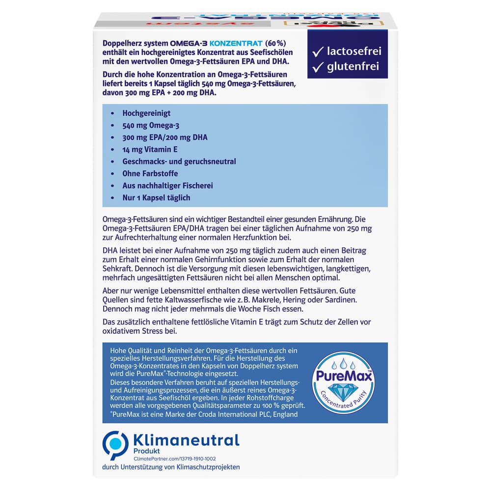 Doppelherz system OMEGA-3 KONZENTRAT 120 St Kapseln