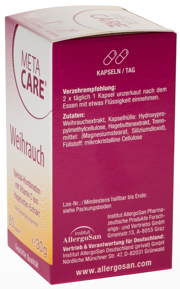 META CARE Weihrauch 60 St Kapseln