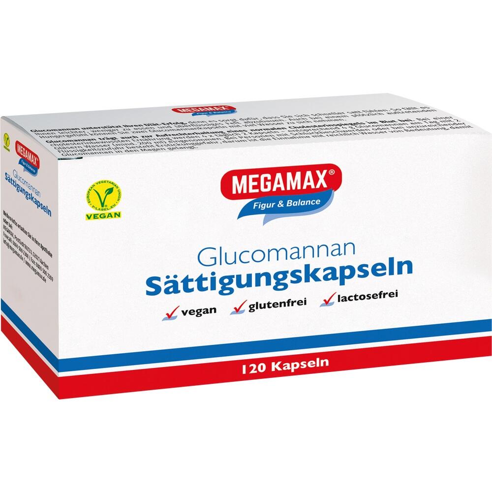 MEGAMAX Glucomannan Sättigungskapseln  120 St Kapseln