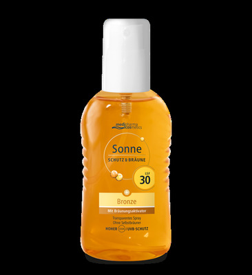 medipharma cosmetics Sonne SCHUTZ & BRÄUNE Bronze LSF 30 Spray 200 ml Spray