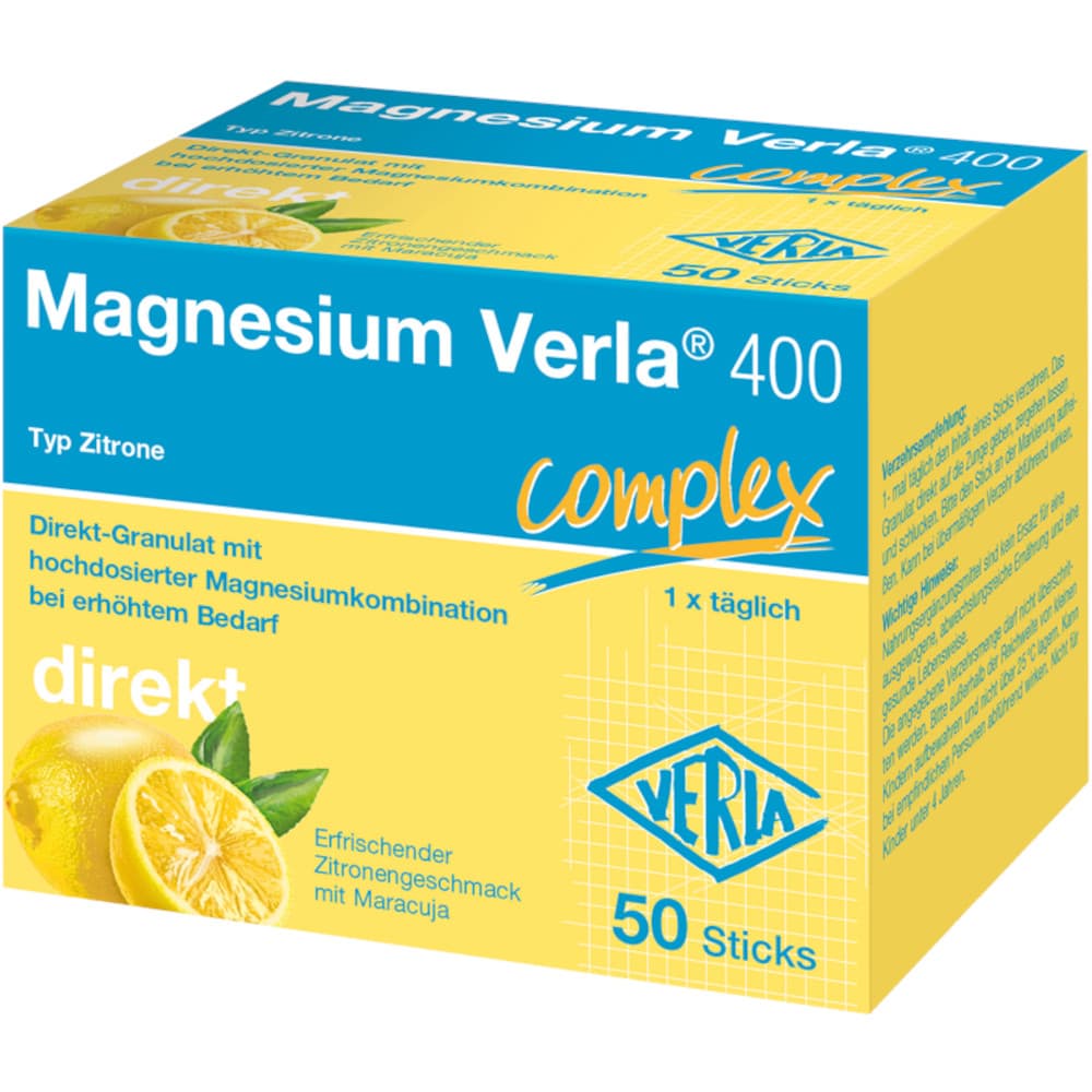 Magnesium Verla 400 complex direkt 50 St Granulat