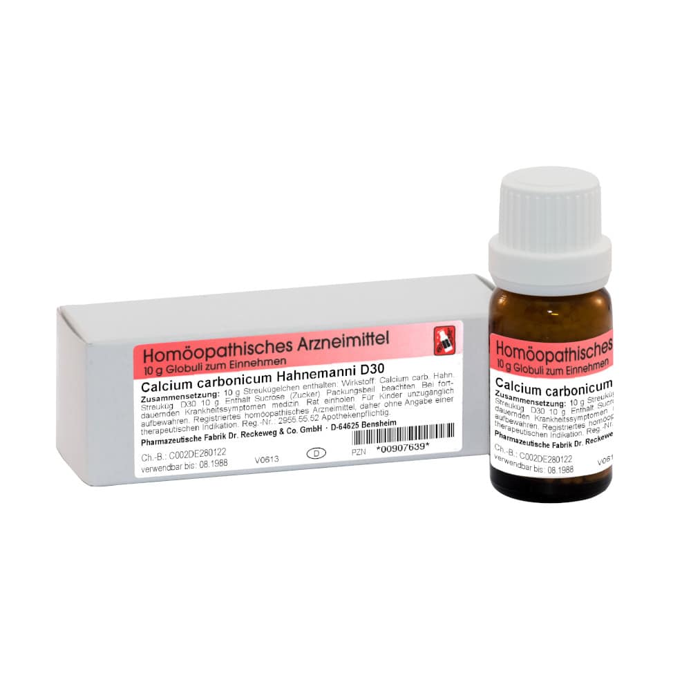 CALCIUM CARBONICUM Hahnemanni D 30 Globuli 10 g Globuli