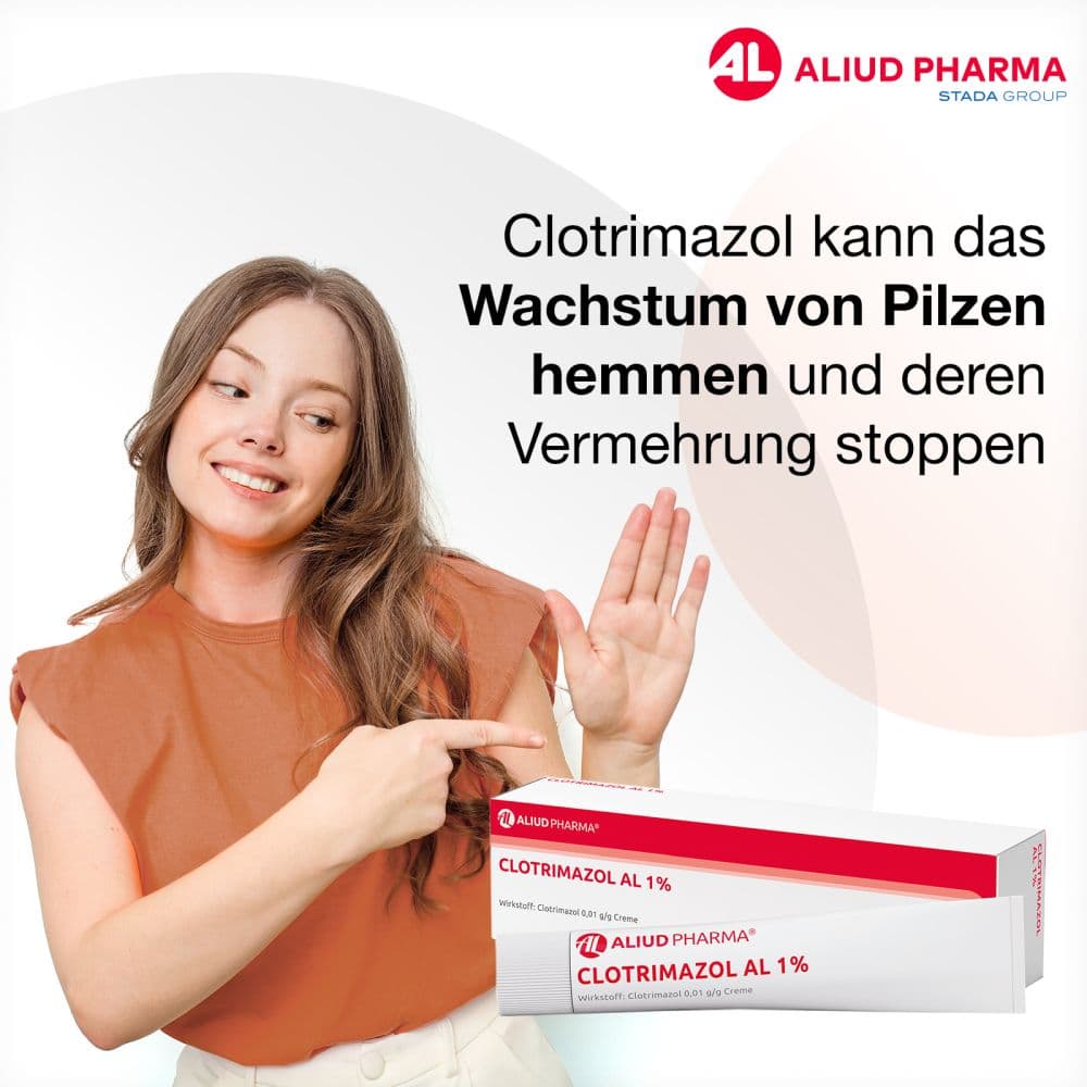 Clotrimazol AL 1% bei Fußpilz
