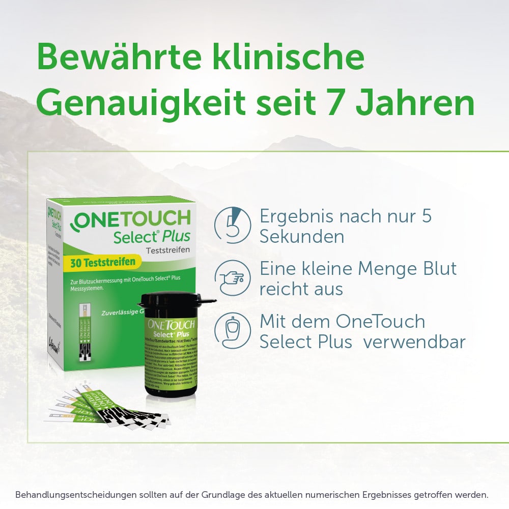 OneTouch Select Plus Blutzuckerteststreifen 30 St