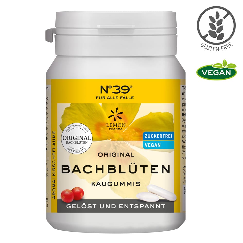 ORIGINAL BACHBLÜTEN KAUGUMMI No 39 FÜR ALLE FÄLLE 40 St Kaugummi