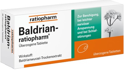 Baldrian-ratiopharm  60 St Überzogene Tabletten