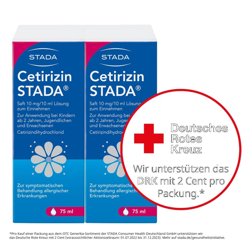 Cetirizin STADA 10mg/10ml 150 ml Lösung zum Einnehmen