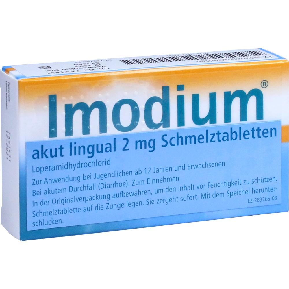 Imodium akut lingual 12 St Schmelztabletten