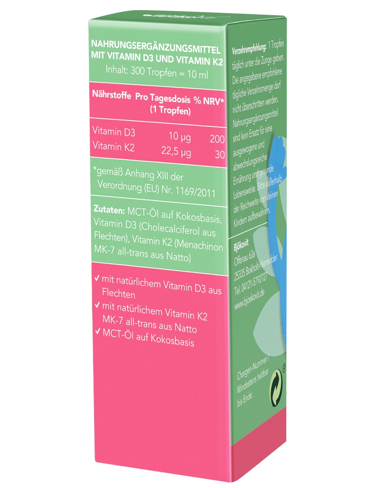 VITAMIN D3+K2 TROPFEN für Kinder 10 ml Tropfen