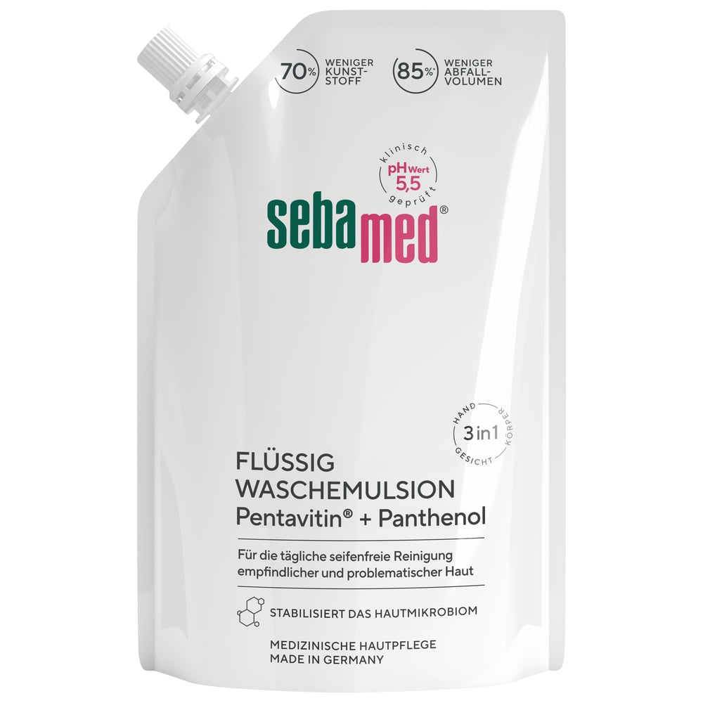 sebamed FLÜSSIG WASCHEMULSION Nachfüllpackung 400 ml Emulsion