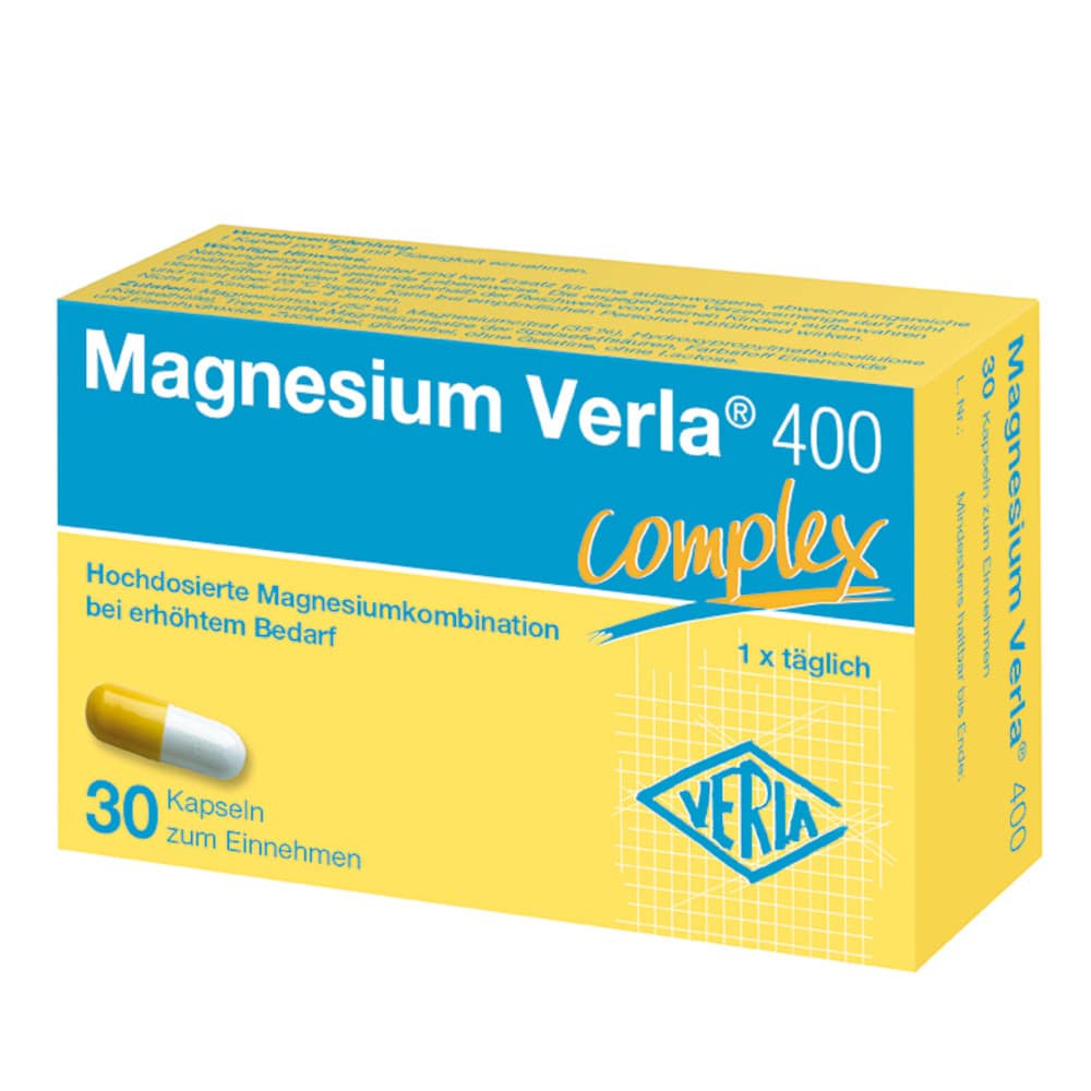 Magnesium Verla 400 complex 30 St Kapseln