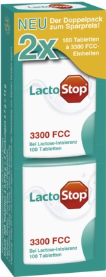 LactoStop 3000 FCC Tabletten Klickspender Doppelpack 2X100 St Tabletten
