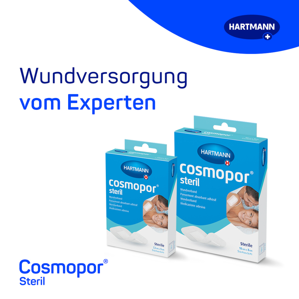 cosmopos steril Wundverband 10x8cm 5 St Pflaster
