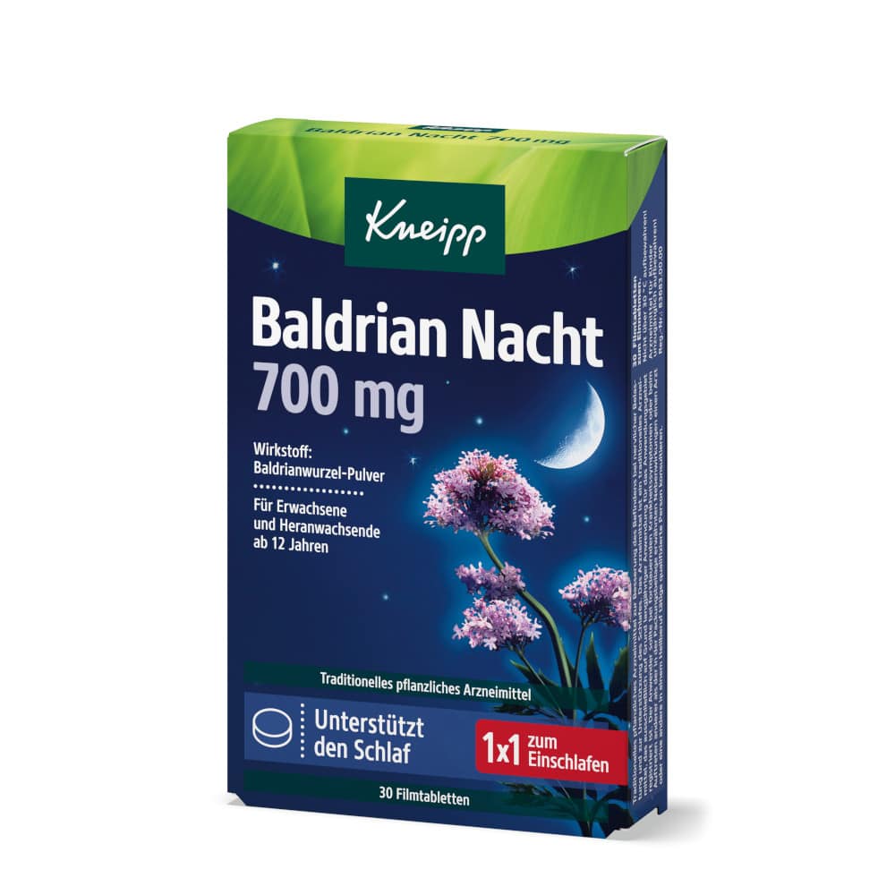 Kneipp Baldrian Nacht 700 mg  30 St Filmtabletten