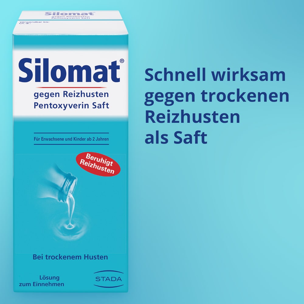 Silomat gegen Reizhusten Pentoxyverin Saft 100 ml Lösung zum Einnehmen