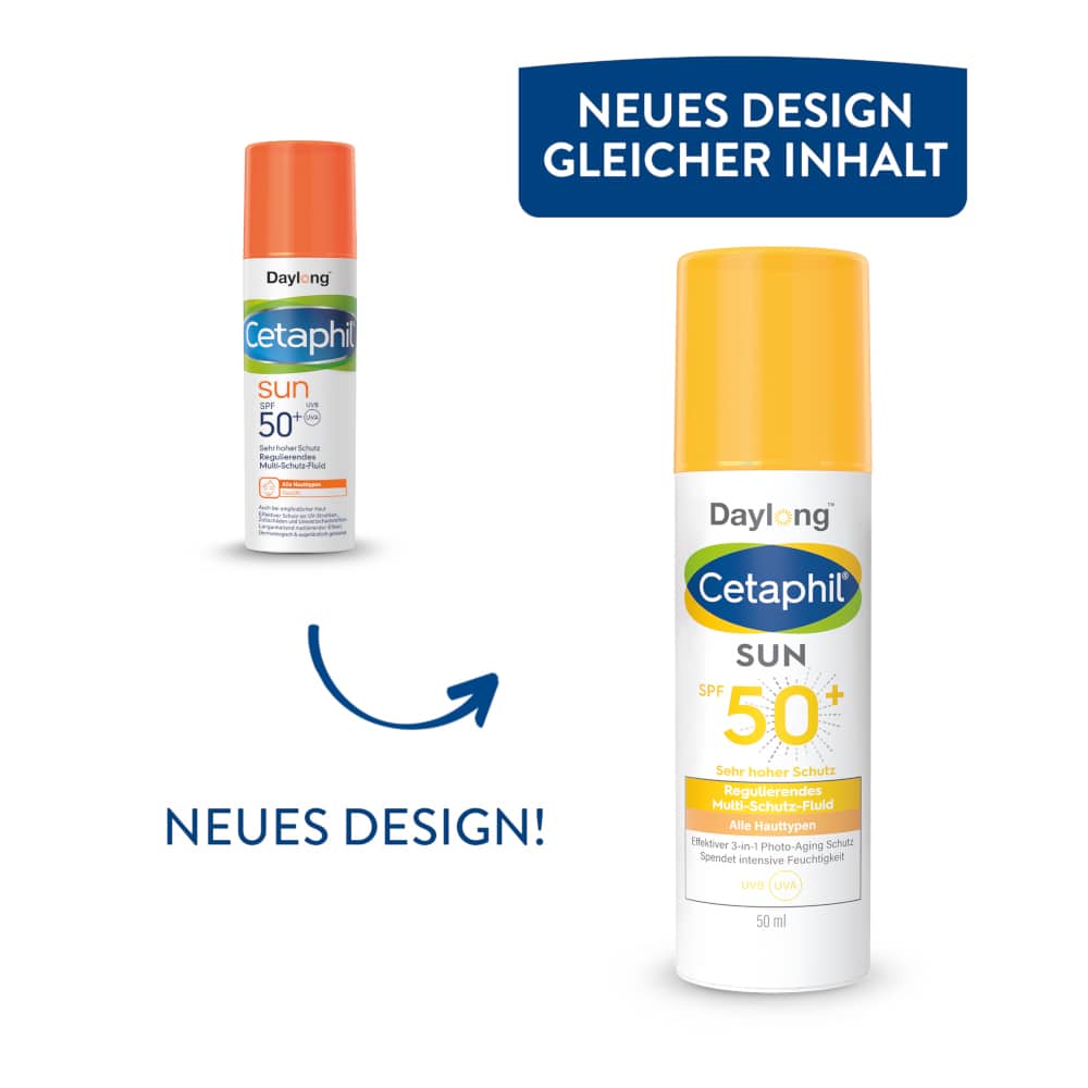Cetaphil Sun Daylong SPF50+ Regulierendes Multi-Schutz-Fluid Gesicht 50 ml Lotion