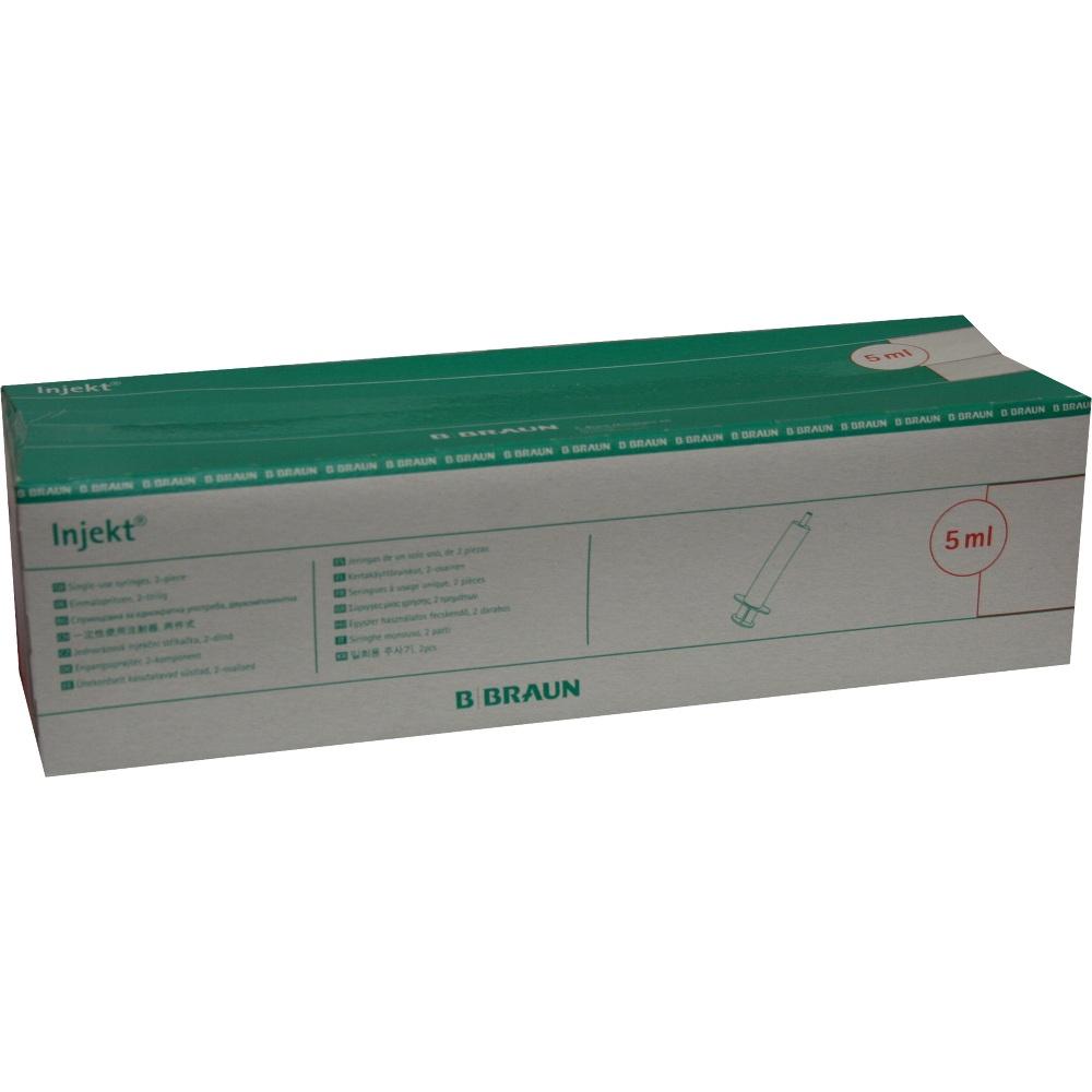 INJEKT Solo Spritze 5 ml Luer exzentrisch PVC-frei 100X5 ml Spritzen