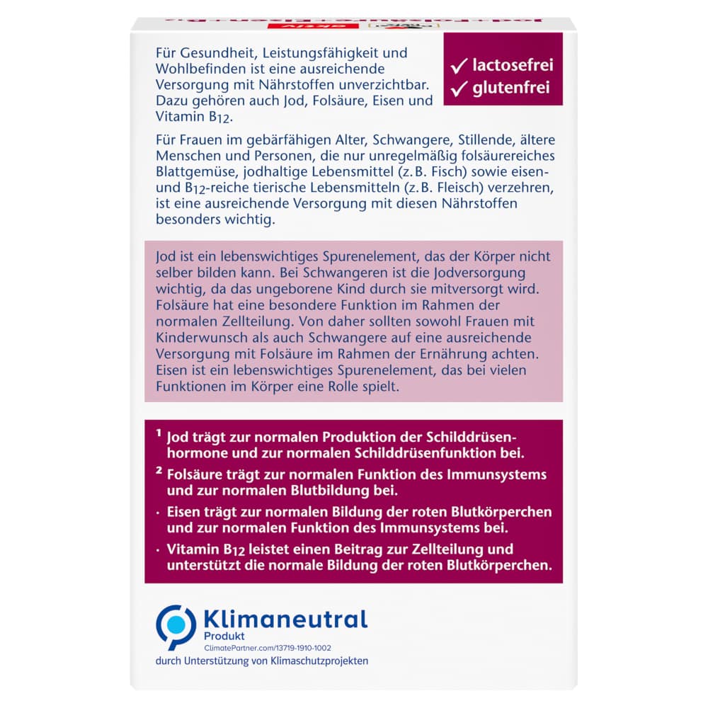 Doppelherz aktiv Jod + Folsäure + Eisen + B12 45 St Tabletten