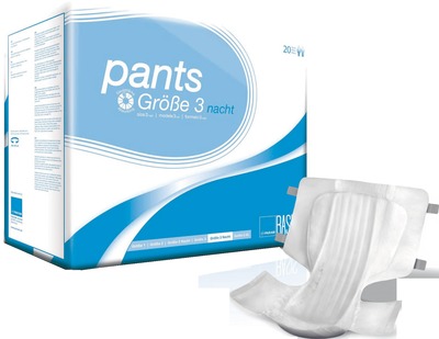 PARAM Pants Basis Nacht Gr.3 20 St