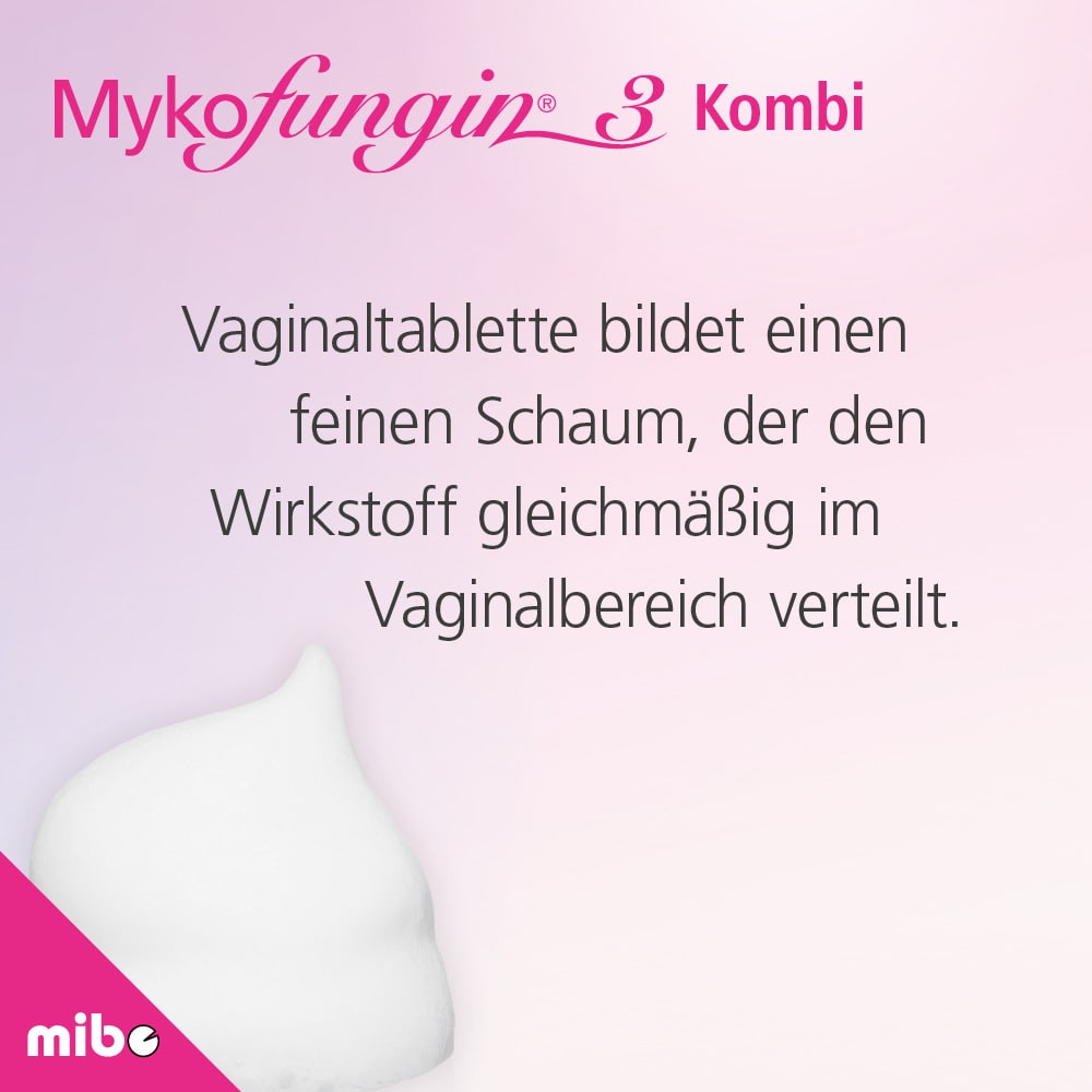 Mykofungin 3 Kombi 200mg Vaginaltabletten+ 10mg/g Creme 1 Packung Kombipackung