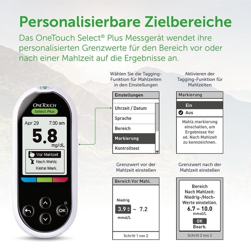 OneTouch Select Plus Blutzuckermesssystem mmol/l 1 St