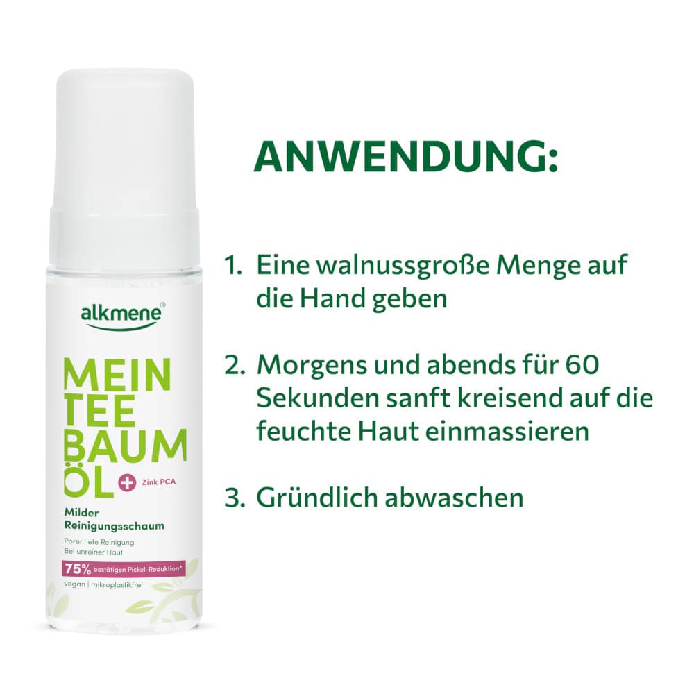 alkmene MEIN TEEBAUMÖL Milder Reinigungsschaum 150 ml Schaum