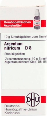 ARGENTUM NITRICUM D 8 Globuli 10 g Globuli