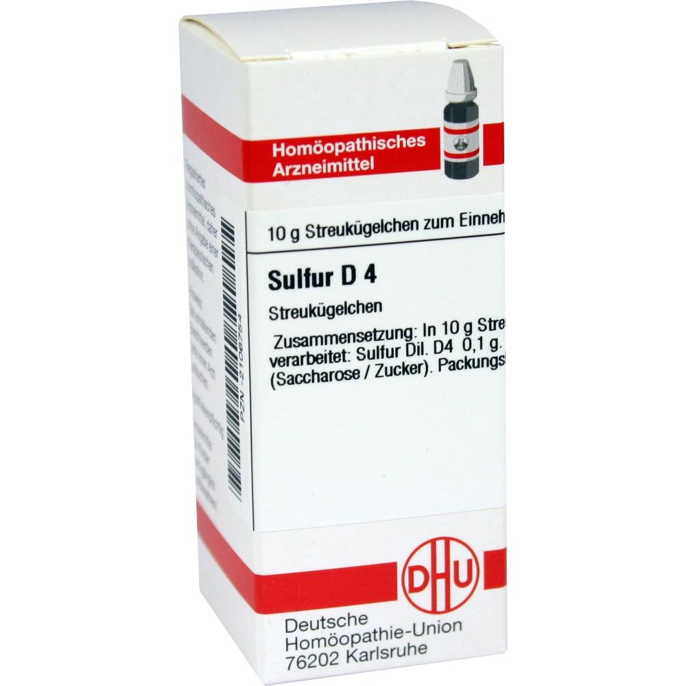 SULFUR D 4 Globuli 10 g Globuli