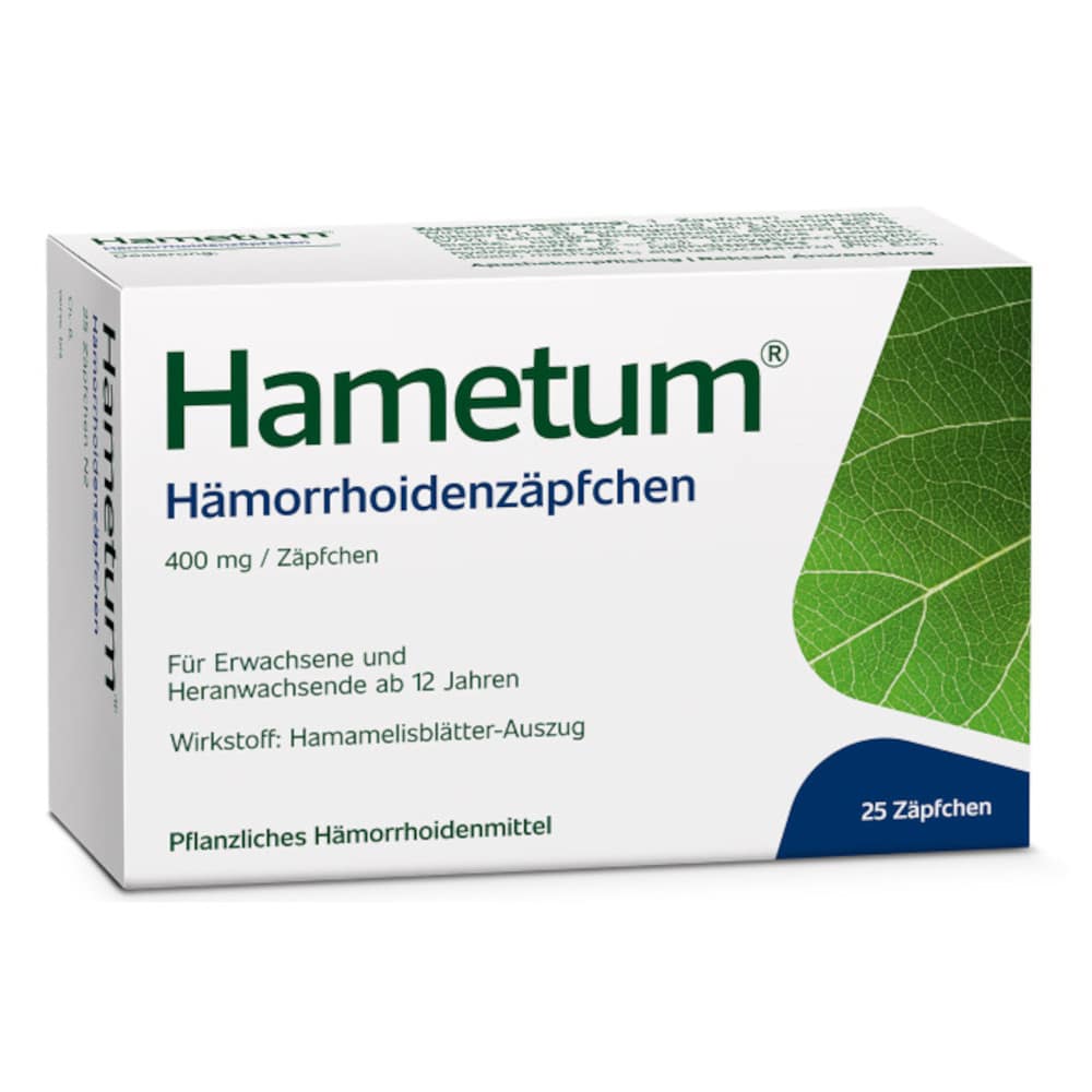 Hametum Hämorrhoidenzäpfchen 25 St Suppositorien