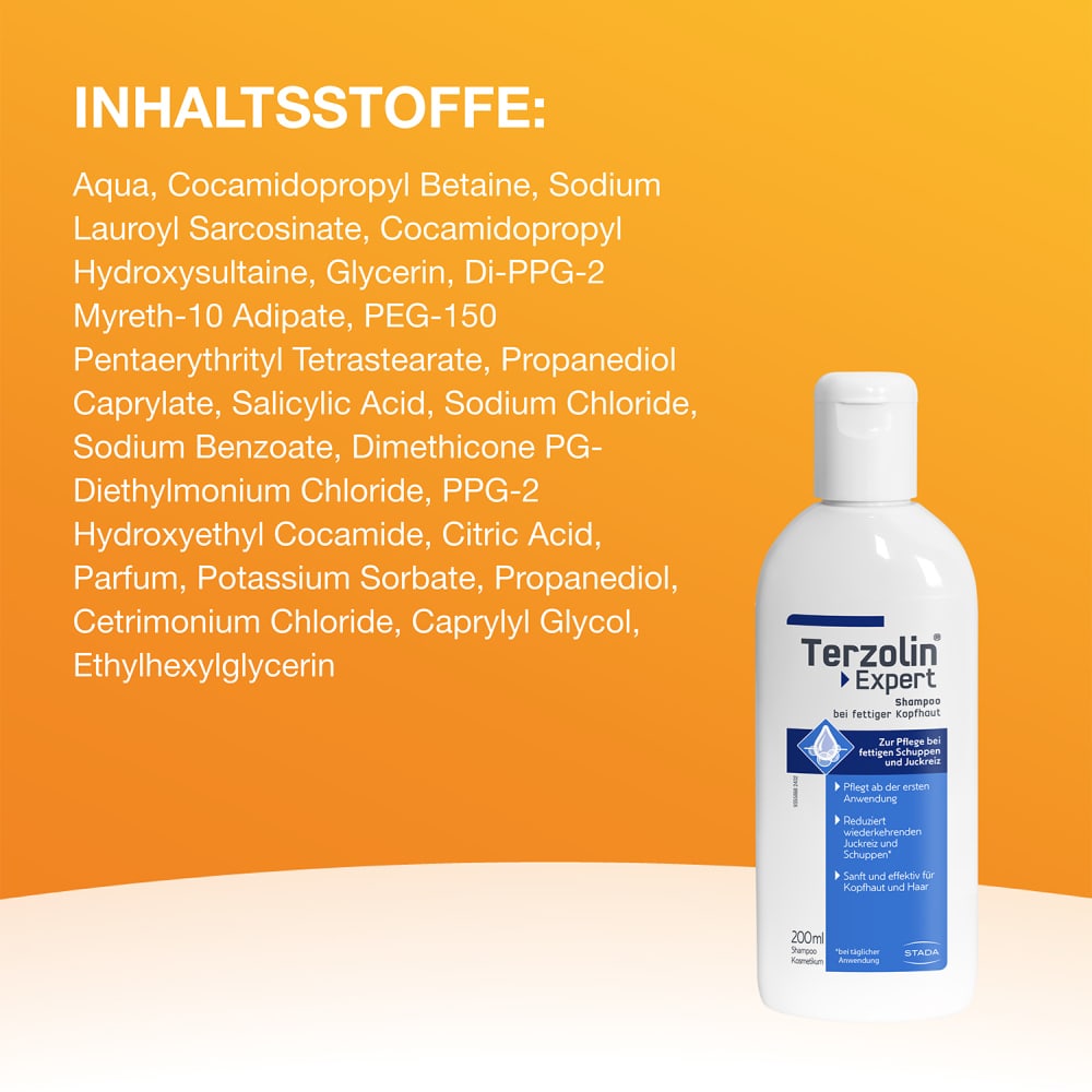 TERZOLIN Expert Schuppen-Shampoo bei fettiger Kopfhaut 200 ml Shampoo
