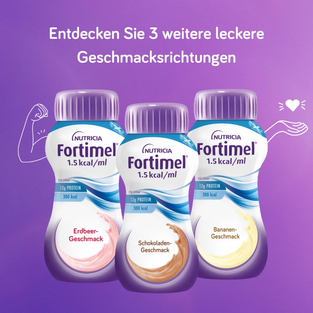 NUTRICIA Fortimel 1,5kcal / ml Vanille-Geschmack 4X200 ml Flüssigkeit