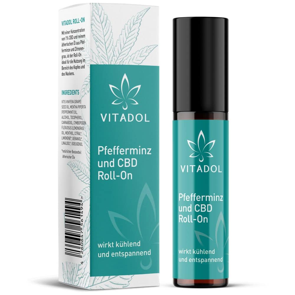 VITADOL Pfefferminz und CBD Roll-On 10 ml Öl