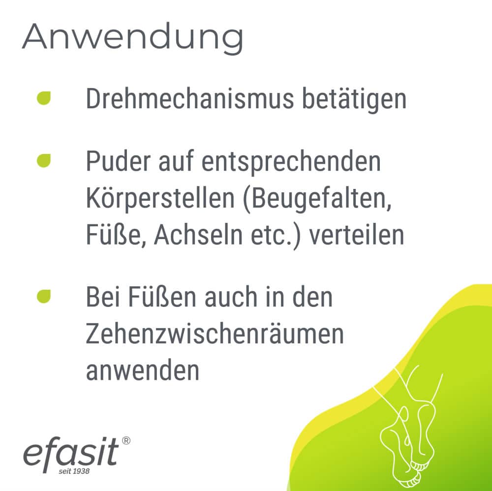 efasit FUSS & KÖRPER PUDER  100 g Puder