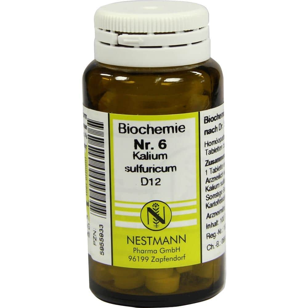 BIOCHEMIE 6 Kalium sulfuricum D 12 Tabletten 100 St Tabletten