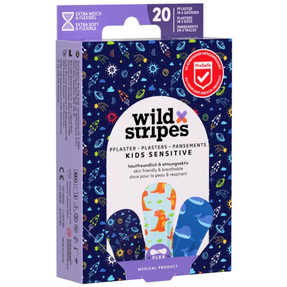 wild Stripes KIDS SENSITIVE 20 St Pflaster