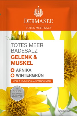 DERMASEL Totes Meer Badesalz Gelenk & Muskel 80 g Bad