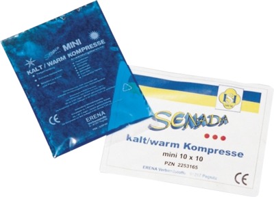 SENADA Kalt-Warm Kompresse mini 10x10 cm 1 St Kompressen