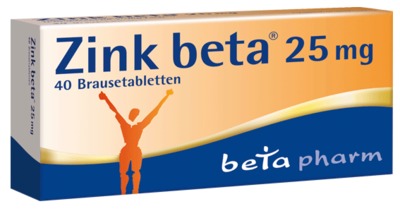 Zink beta 25 40 St Brausetabletten