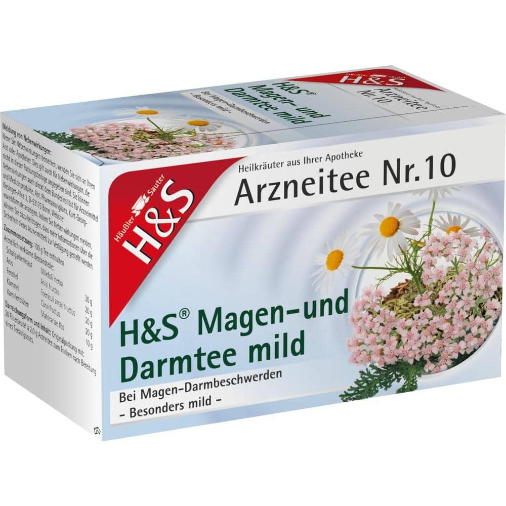 H&S Arzneitee Magen- und Darmtee mild 20X2.0 g Filterbeutel