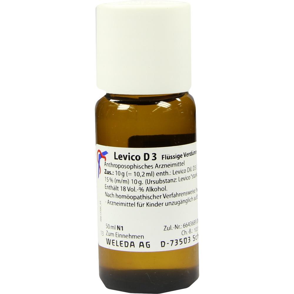 WELEDA LEVICO D 3 Dilution 50 ml Dilution