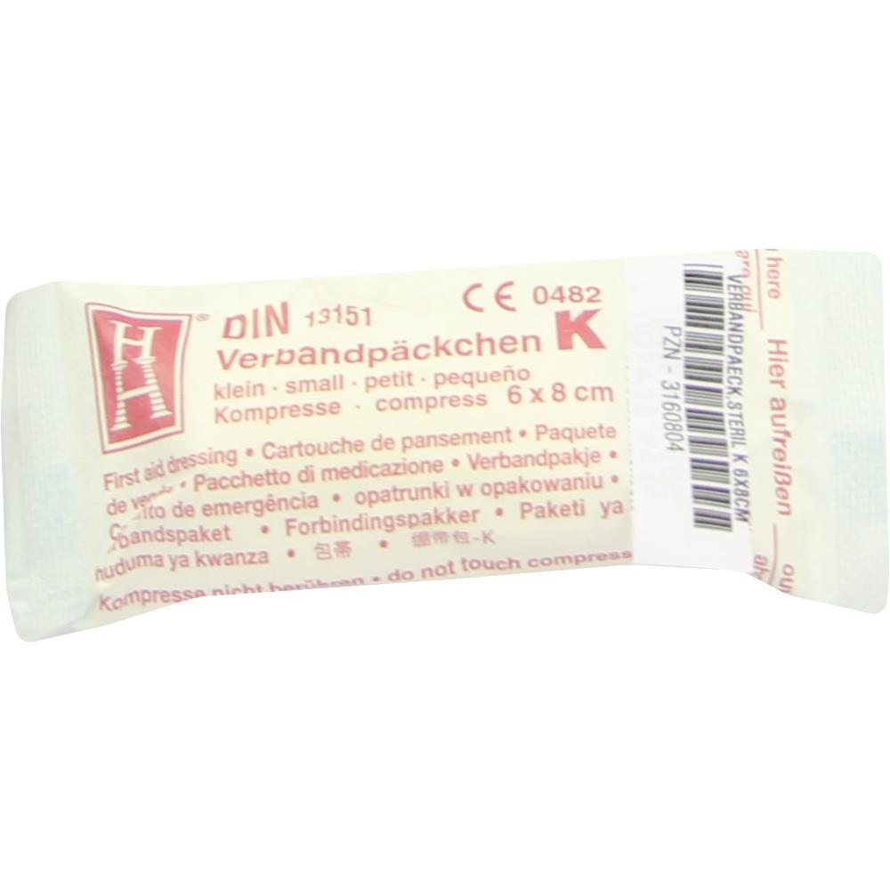 VERBANDPÄCKCHEN 6x8 cm K steril 1 St Verband