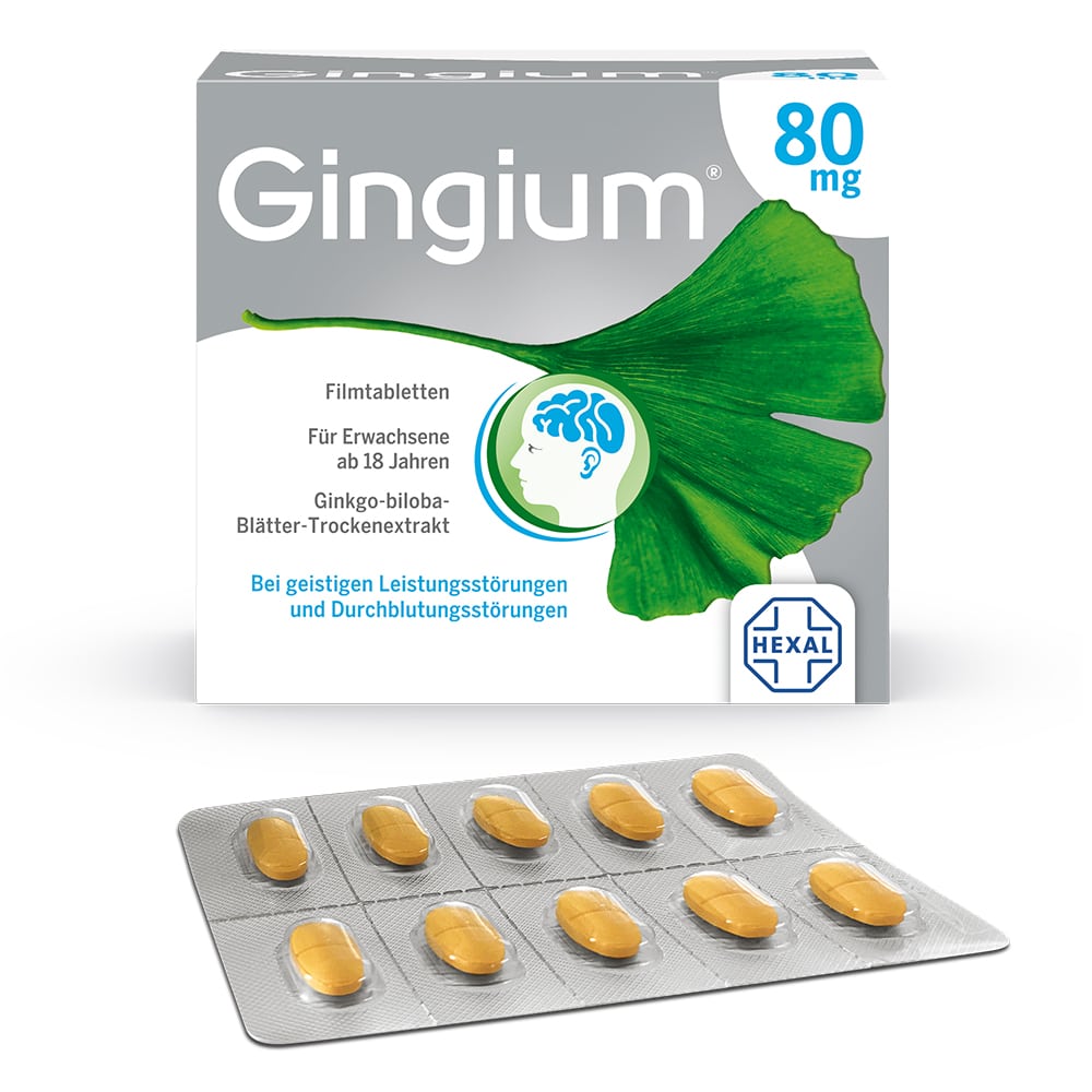 Gingium 80 mg 120 St Filmtabletten