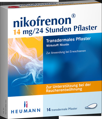 nikofrenon 14 mg/24 Stunden Pflaster, 14 St 14 St Pflaster transdermal