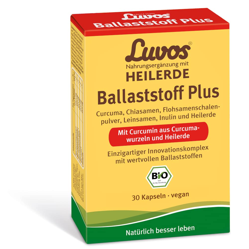 Luvos HEILERDE Ballaststoff Plus  30 St Kapseln