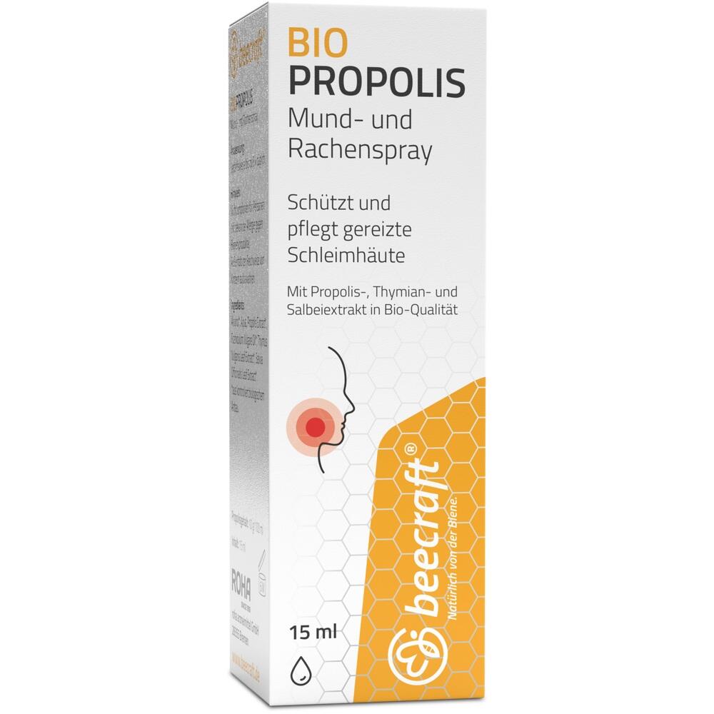 beecraft PROPOLIS BIO Mund- und Rachenspray 15 ml Spray