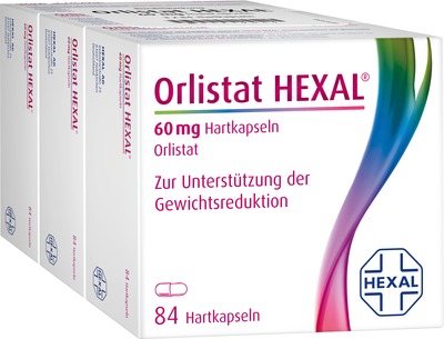 Orlistat HEXAL 60mg 3X84 St Hartkapseln