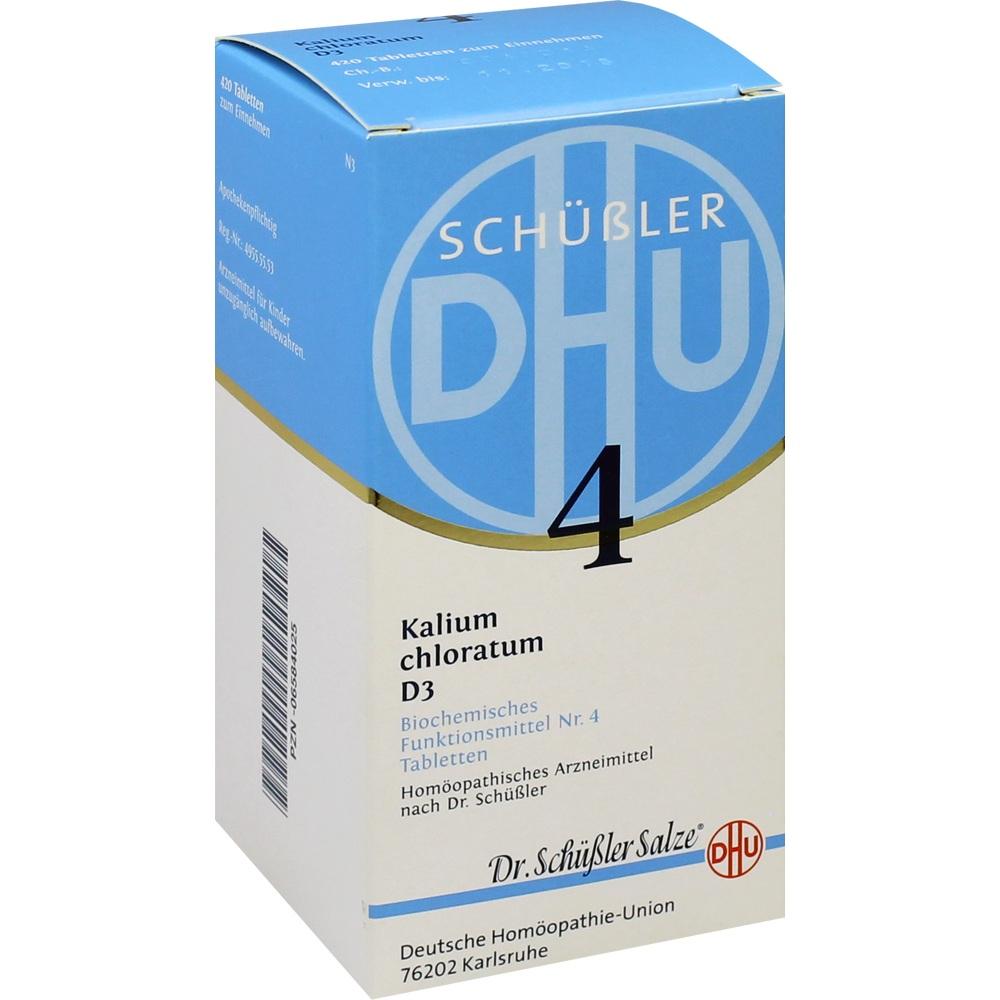 BIOCHEMIE DHU 4 Kalium chloratum D 3 Tabletten 420 St Tabletten