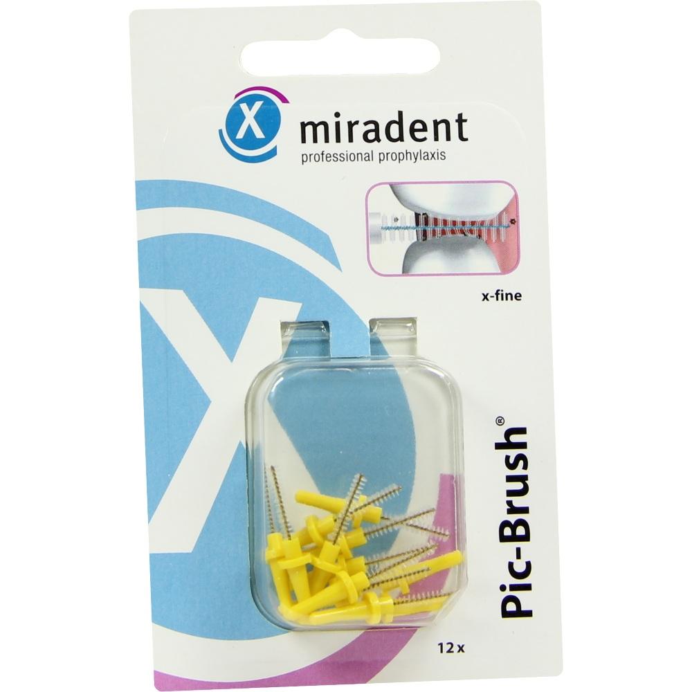 miradent Pic-Brush x-fine Interdentalbürsten gelb 12 St Zahnbürste