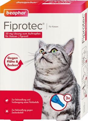 Fiprotec 50 mg Lösung zum Auftropfen für Katzen 3X0.50 ml Tropfen
